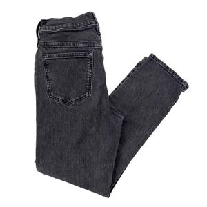 Madewell The Perfect Vintage Jean Womens 28 Black Rinse Straight High Rise